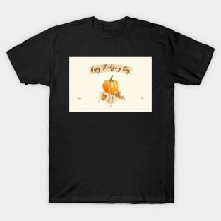 Happy Thanksgiving Card - 09 T-Shirt